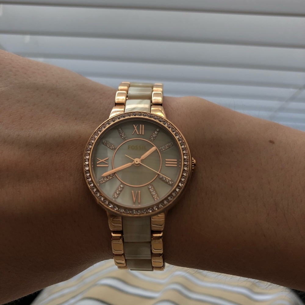 Fossil Rose Gold Stainless-Steel Quartz Watch